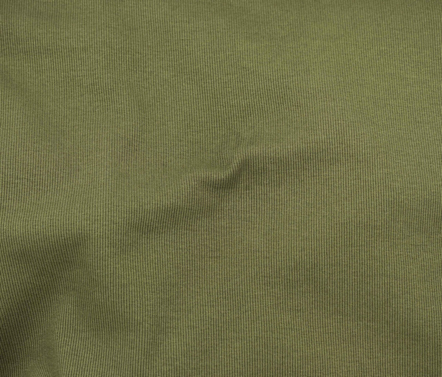 Recycled Cotton Rib Knit - Seaweed