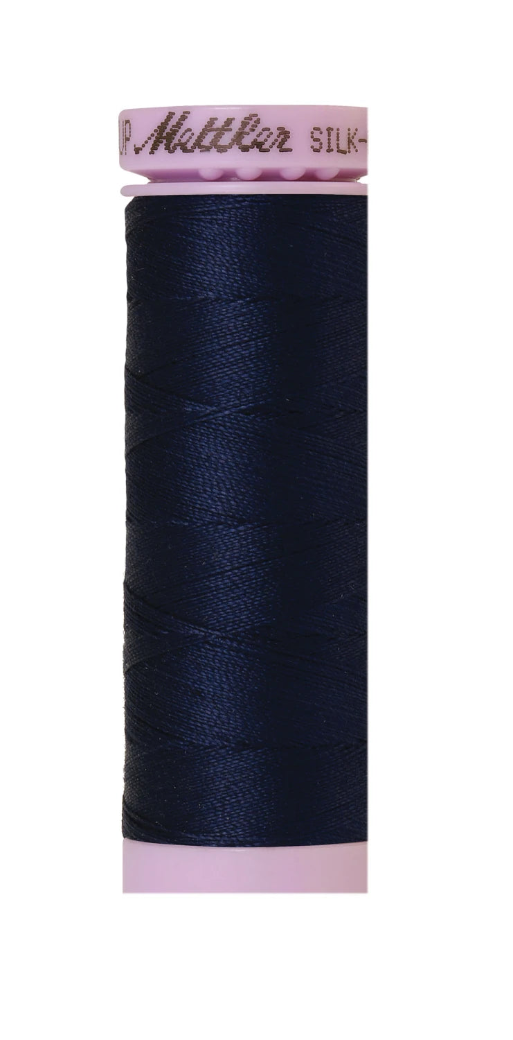 Mettler - Silk Finish Cotton Thread - 150 Meters - Navy