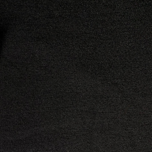 19" Remnant - Bamboo Cotton Stretch Brushed Sweatshirt Fleece - Black