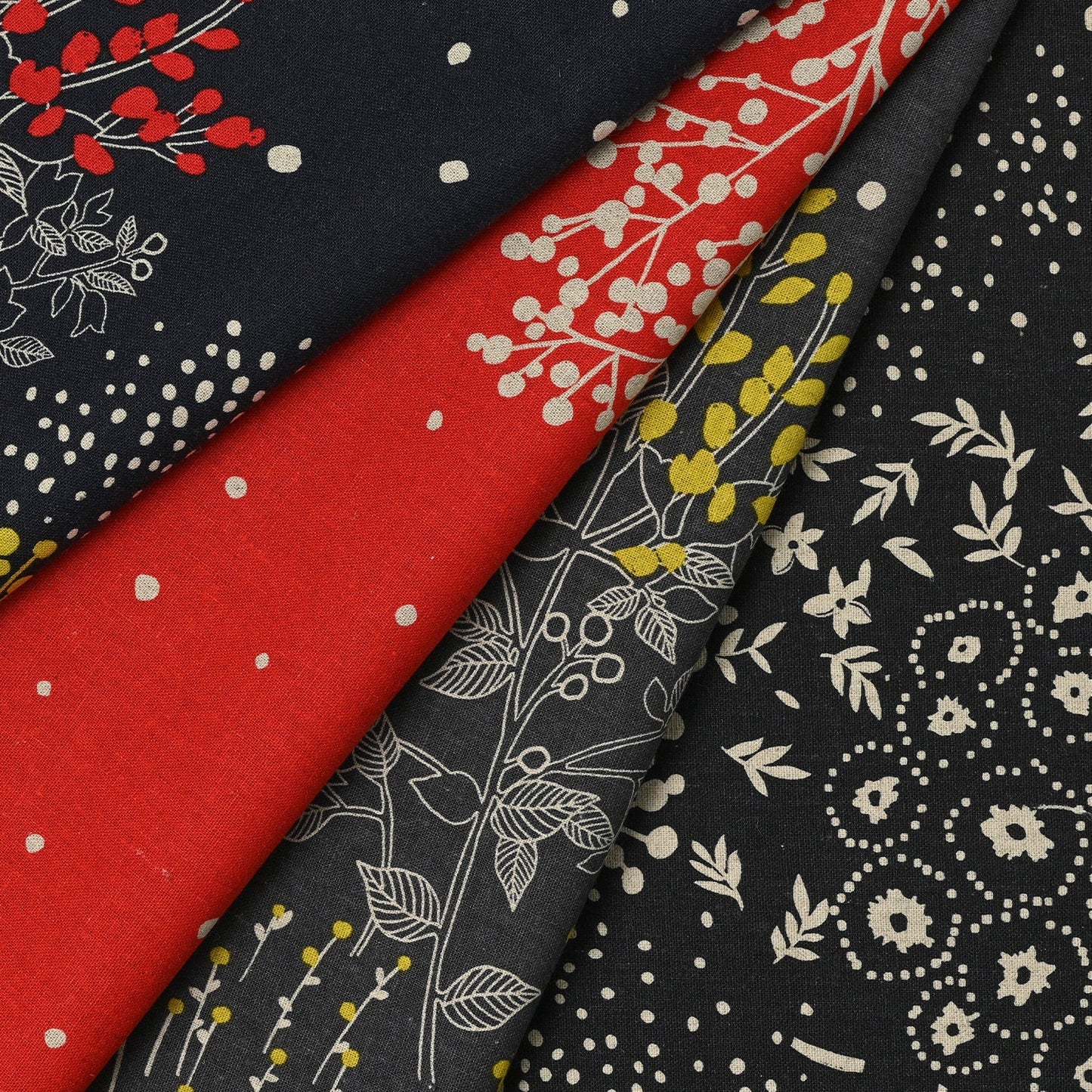 Kokka - Echino - Plants - D - Linen / Cotton Canvas
