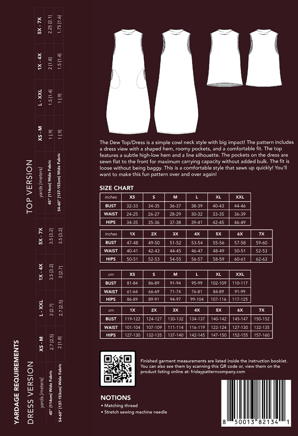 Friday Pattern Co. - Dew Top & Dress