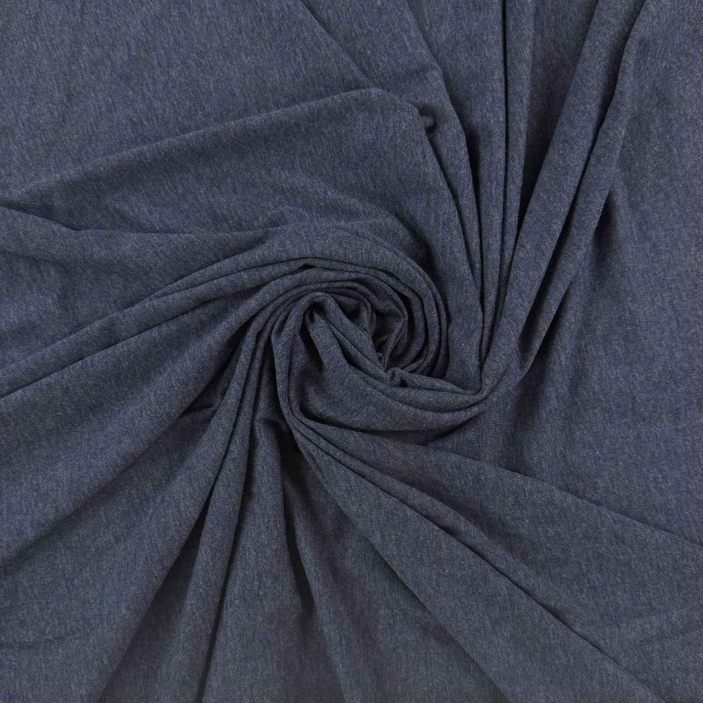 Bamboo Cotton Feather Jersey - Heathered Lake