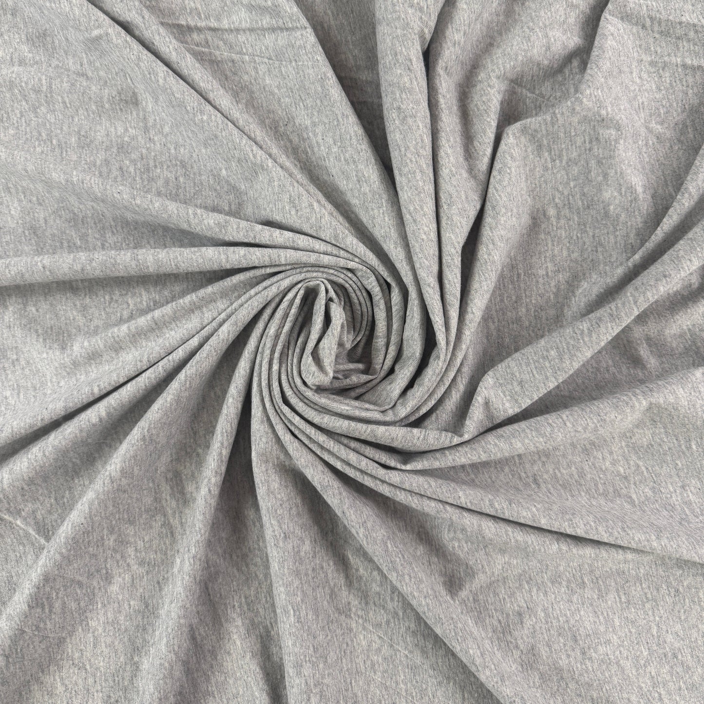 Organic Cotton Jersey - Light Heathered Grey