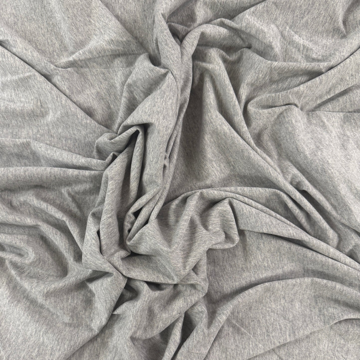 Organic Cotton Jersey - Light Heathered Grey