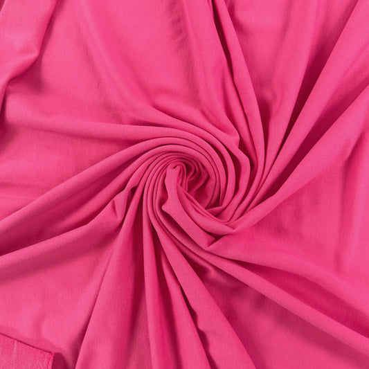 Bamboo Cotton French Terry - Fandango Pink