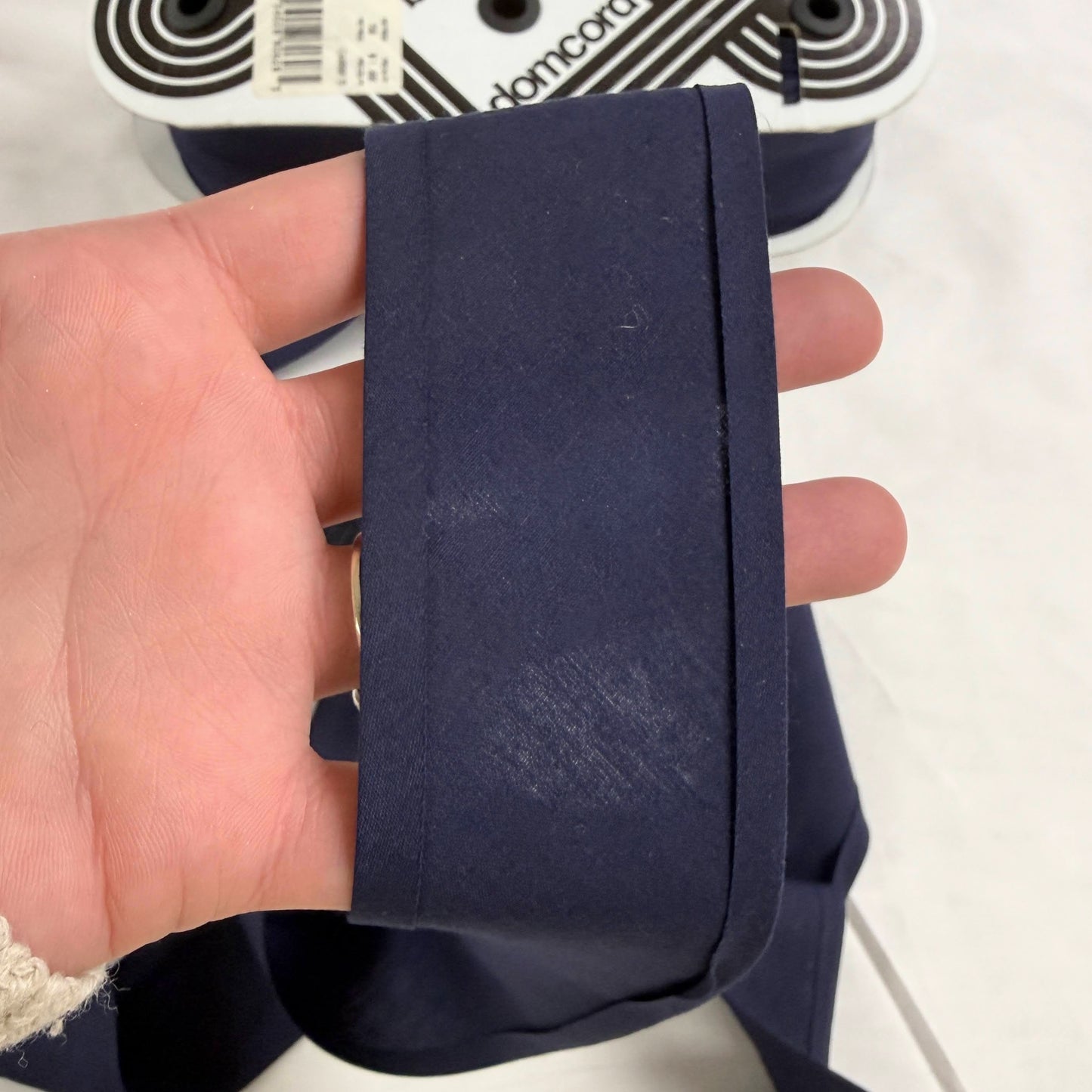 Extra Wide Single Fold Bias Hem Tape 51mm (2") - Navy