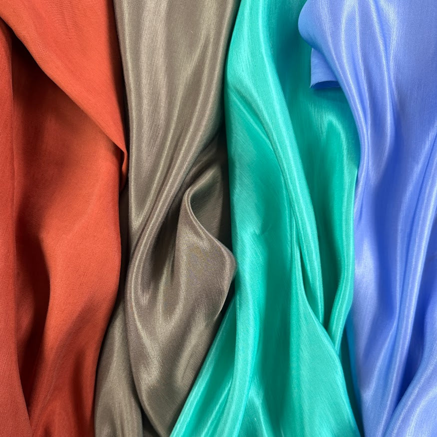 17" Remnant - Silk & Linen Woven - Khaki