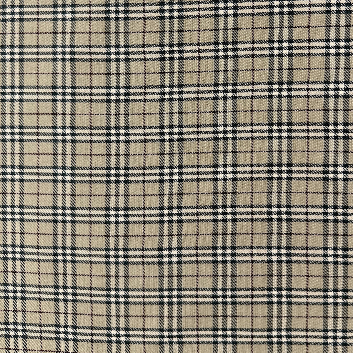Burberry Style Yarn Dyed Cotton Twill - Deadstock Fabric