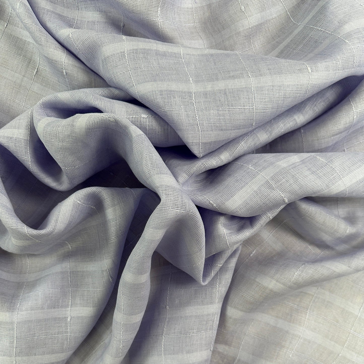 European Linen Plaid - Light Purple Check - 60"