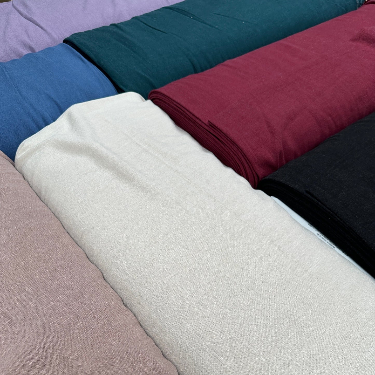 Silky Linen Viscose Noil - Sand