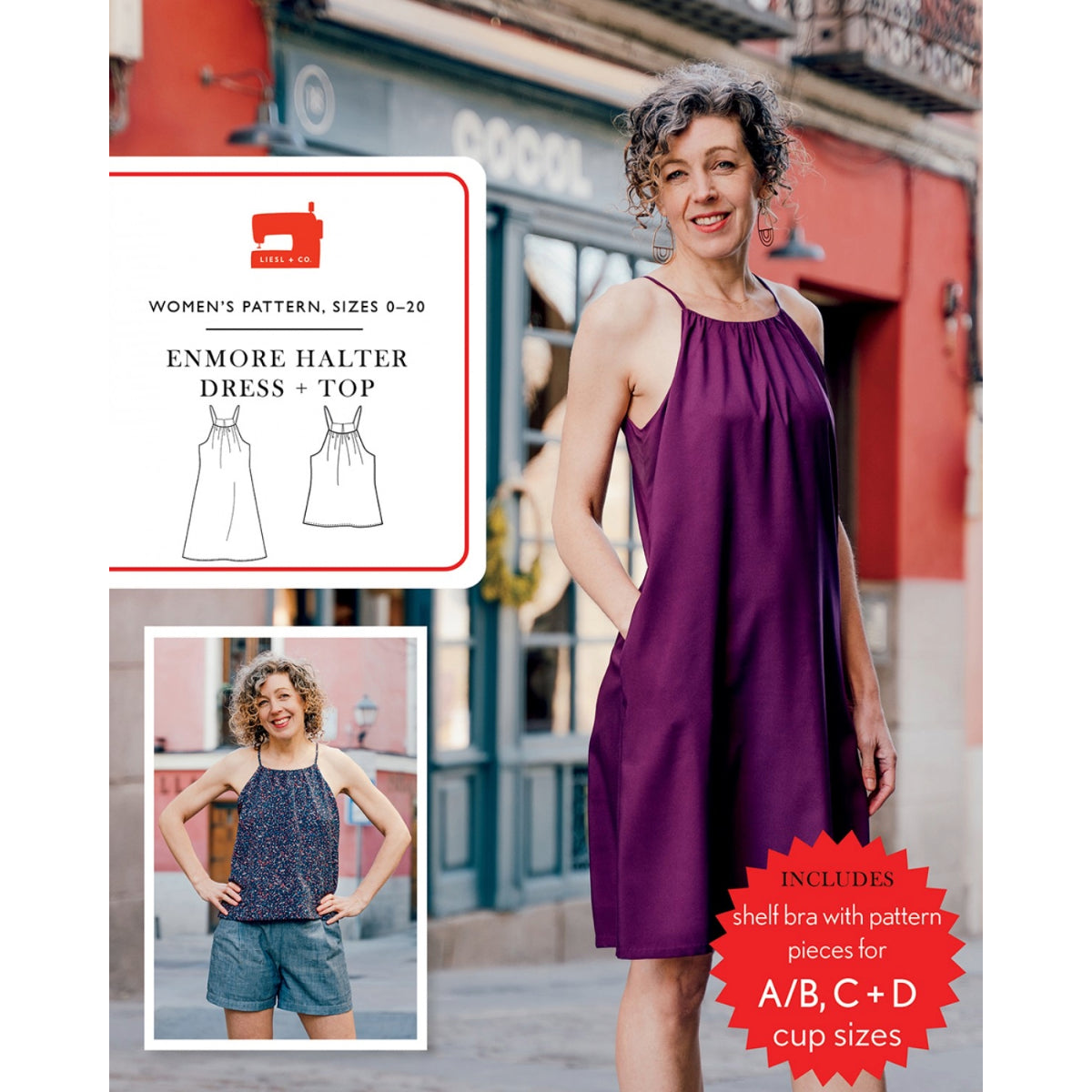 Liesl + Co - Enmore Halter Dress + Top Sewing Pattern