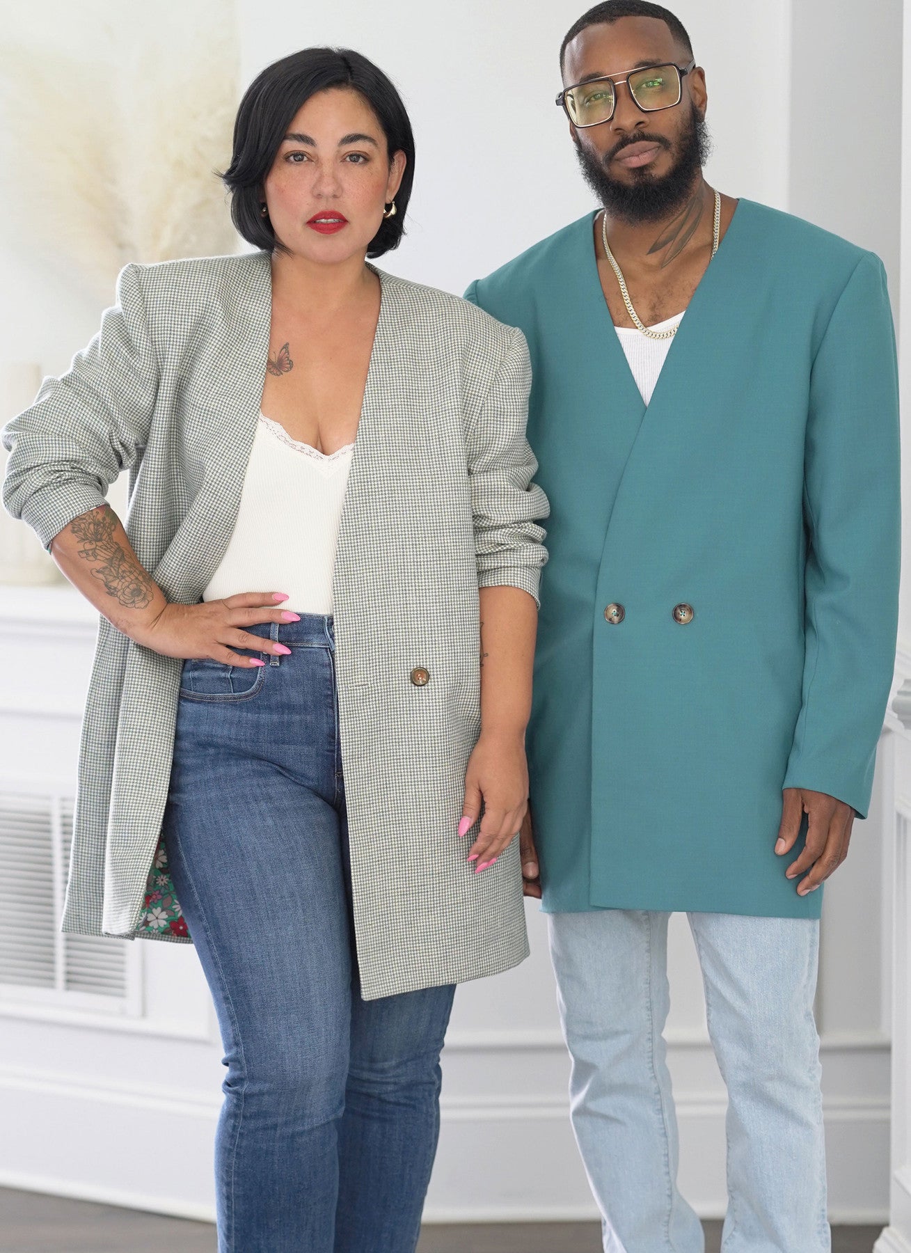 Simplicity - Unisex Blazer by Mimi G Style - XS - XXL