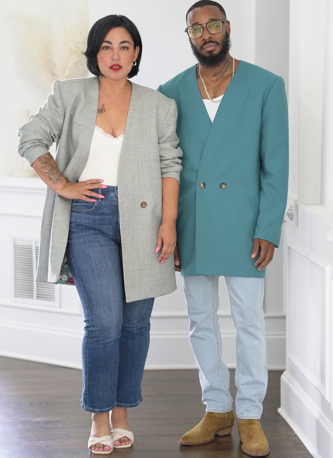 Simplicity - Unisex Blazer by Mimi G Style - XS - XXL