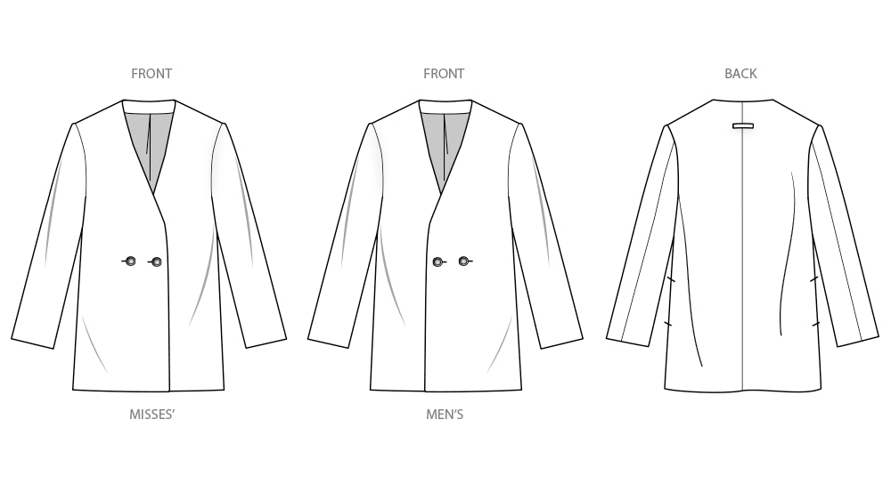 Simplicity - Unisex Blazer by Mimi G Style - XS - XXL
