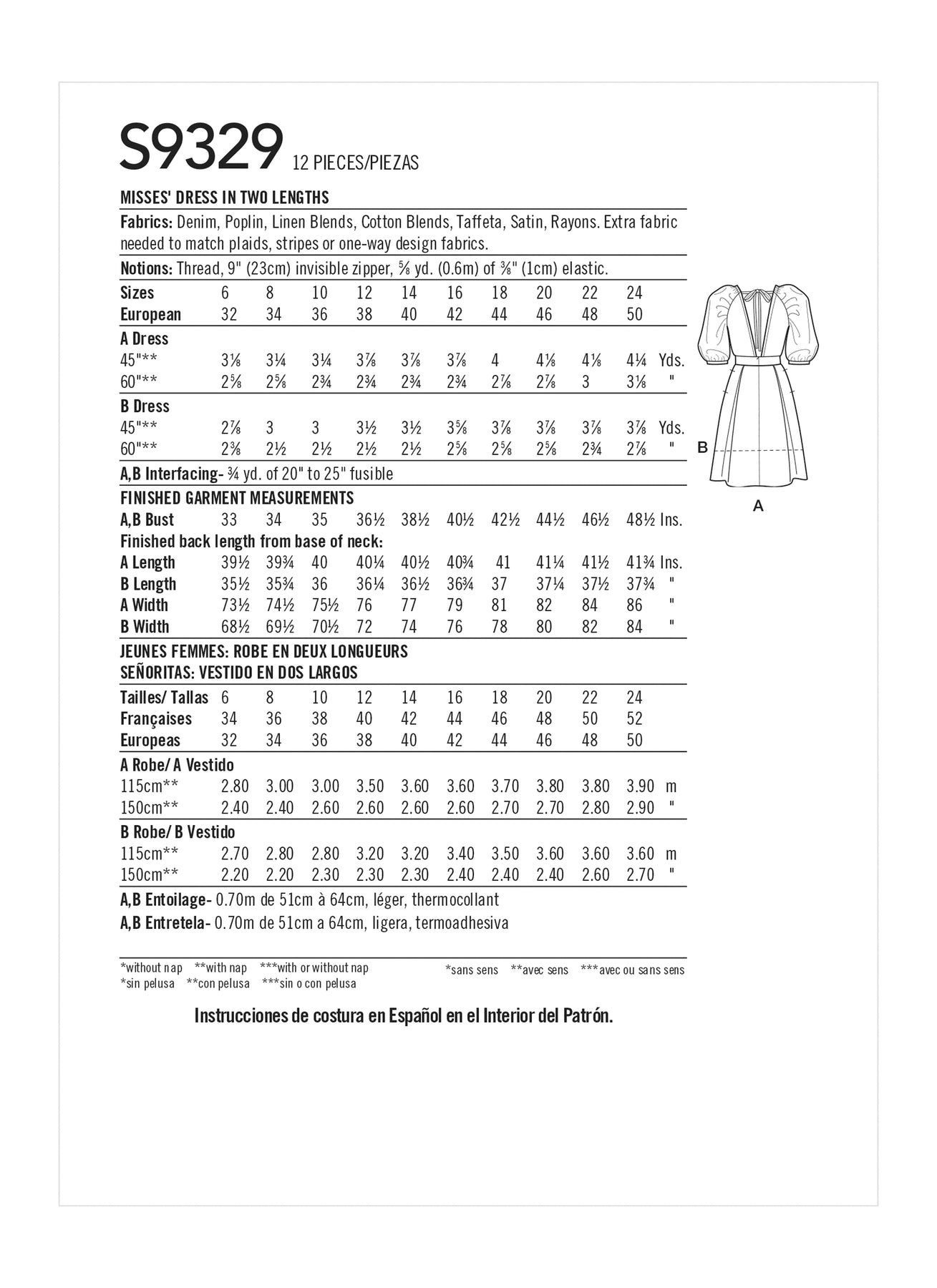 Simplicity - Misses' Sizes 6 -14 - Dress in Two Lengths by Mimi G Style