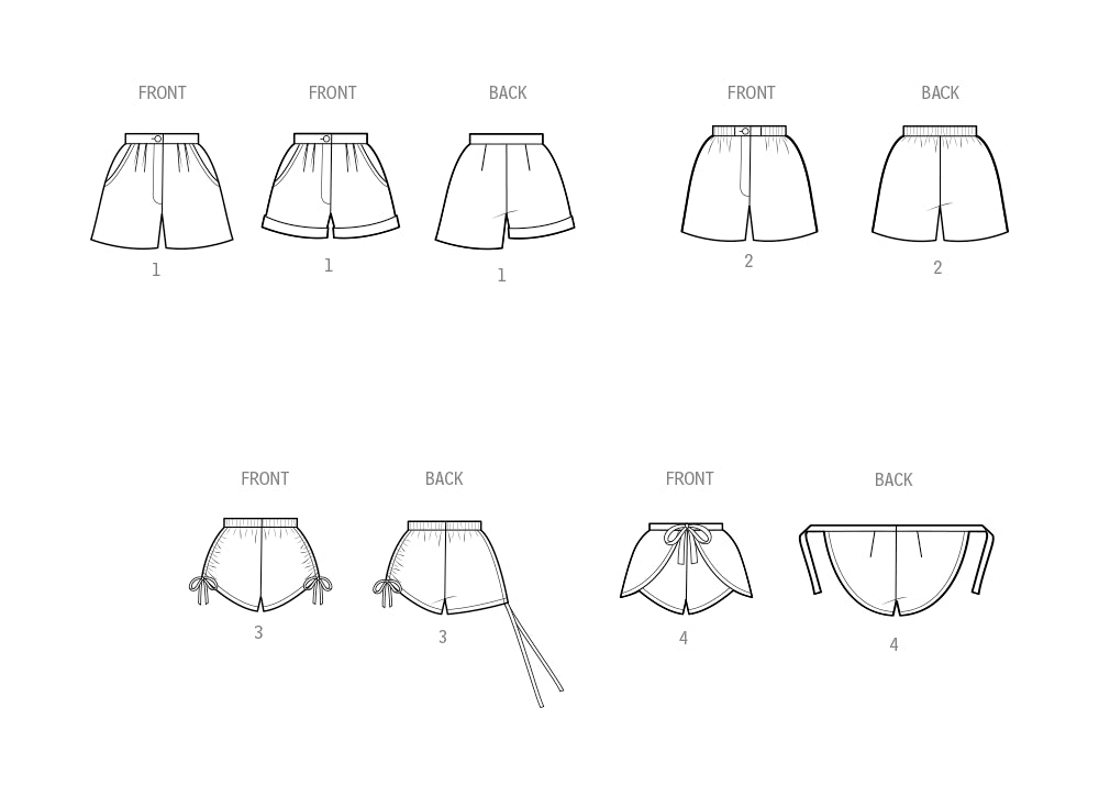 Simplicity - Misses' Sizes 6 -14 - 1980's Shorts Sewing Pattern