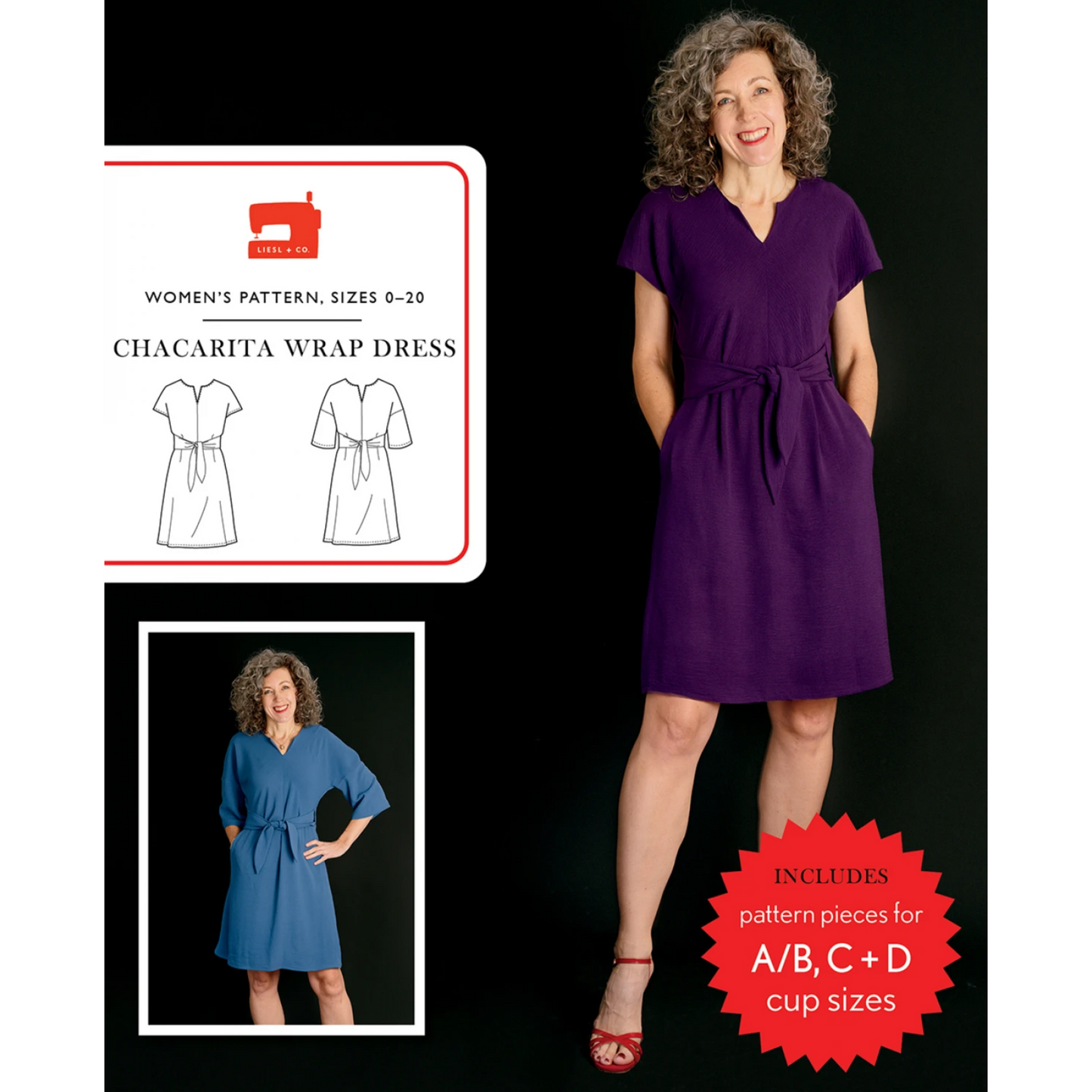 Liesl + Co - Chacarita Wrap Dress Sewing Pattern