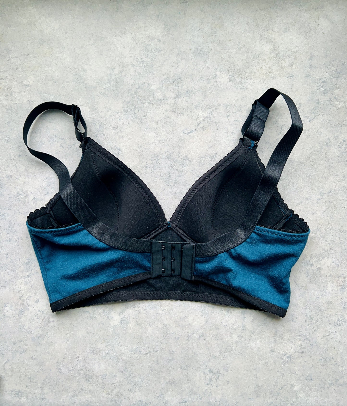 Hook and Eye Bra Closure - Black - 3 x 3