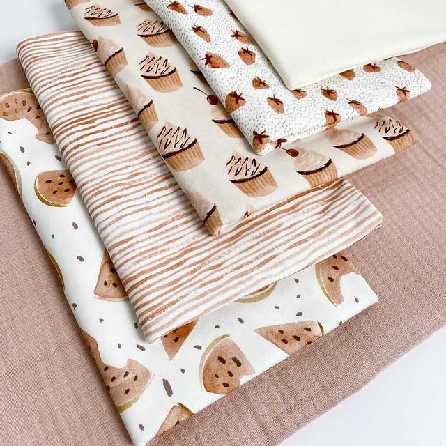Muffins - Eggnog - Cotton Jersey Knit