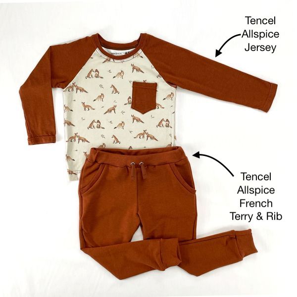 TENCEL™ Lyocell Organic Cotton French Terry - Allspice