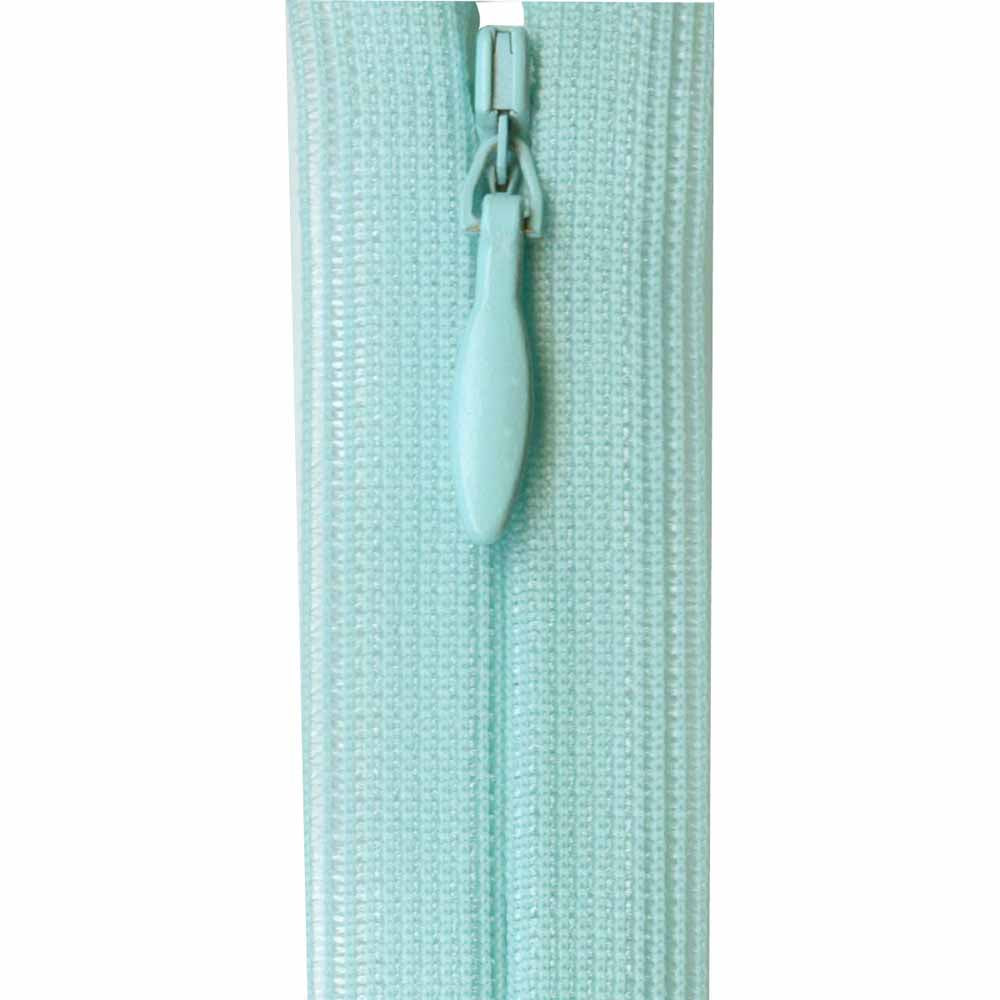 Invisible Closed End Zipper 60cm (24″) - Light Aqua