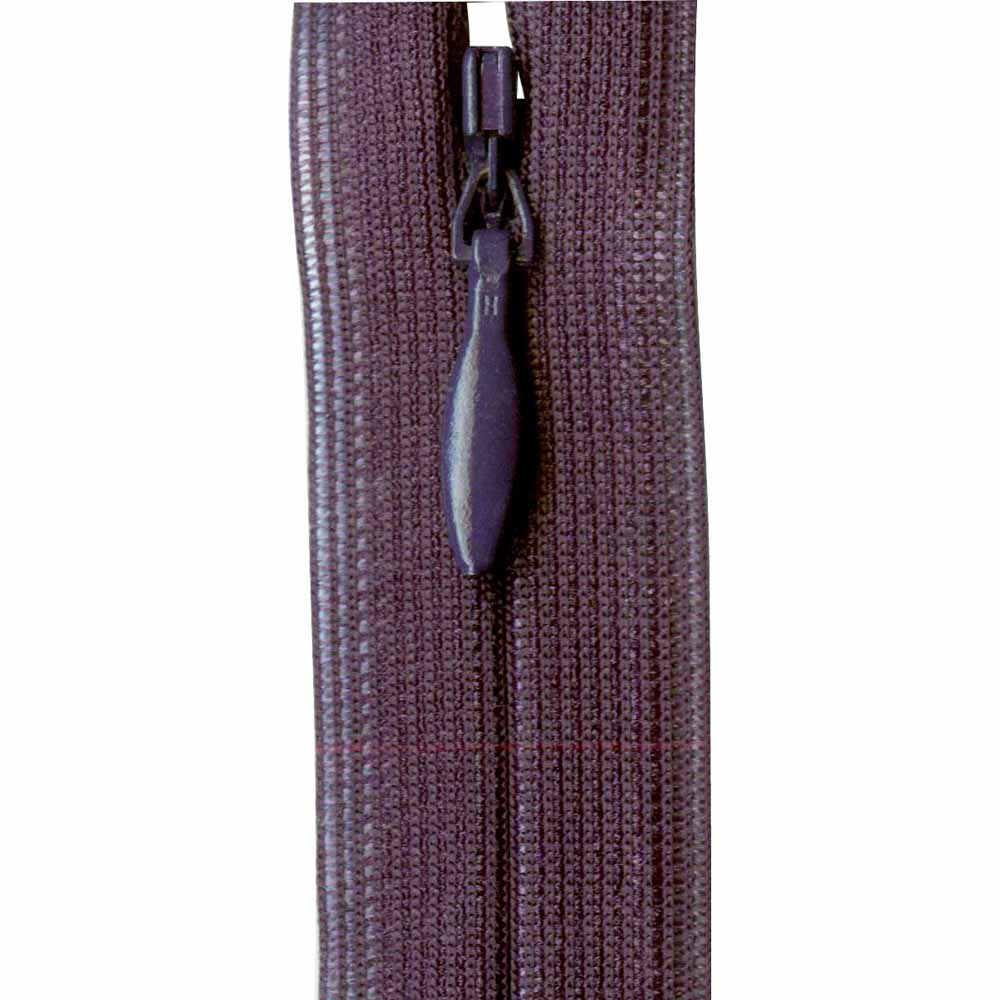 Invisible Closed End Zipper 60cm (24″) - Purple Plum
