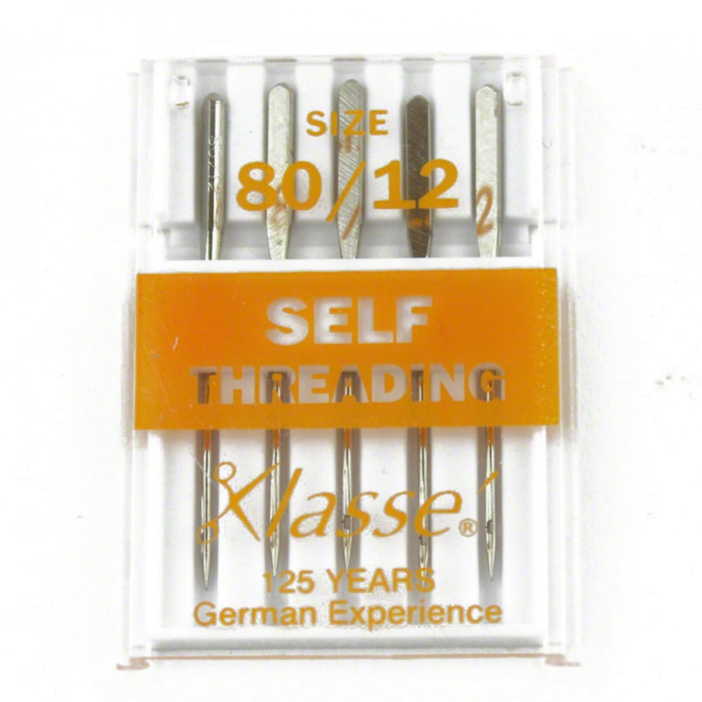 KLASSE´ Universal Carded Self-Threading Machine Needles - Size 80/12 - 5 count