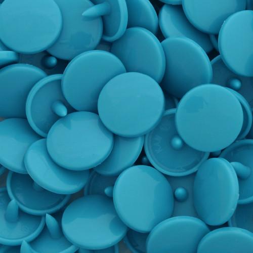 KamSnaps Plastic Snaps Size 20 - B46 Teal - Glossy - Package of 20 Sets
