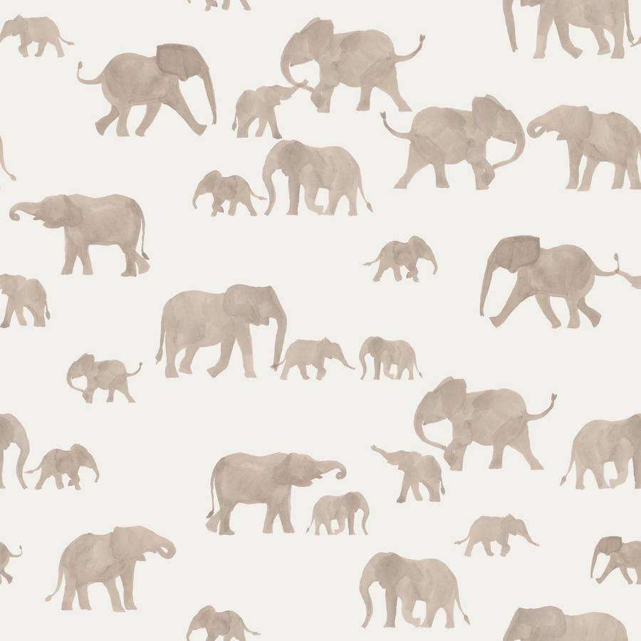 33" Remnant - Elephants Cotton Jersey Knit