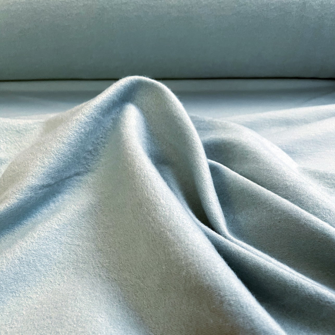 TENCEL™ Lyocell Organic Cotton Brushed Stretch Sweatshirt Fleece - Green Mist