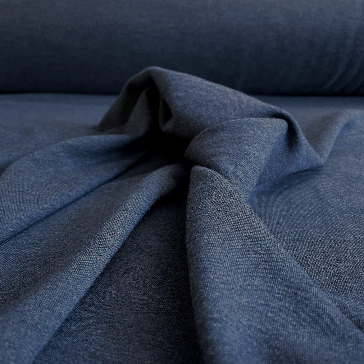 TENCEL™ Lyocell Organic Cotton French Terry - Heathered Lake