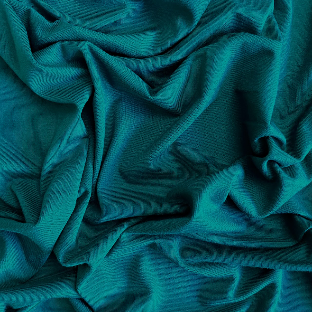 Bamboo/Cotton Stretch Jersey - Peacock Green