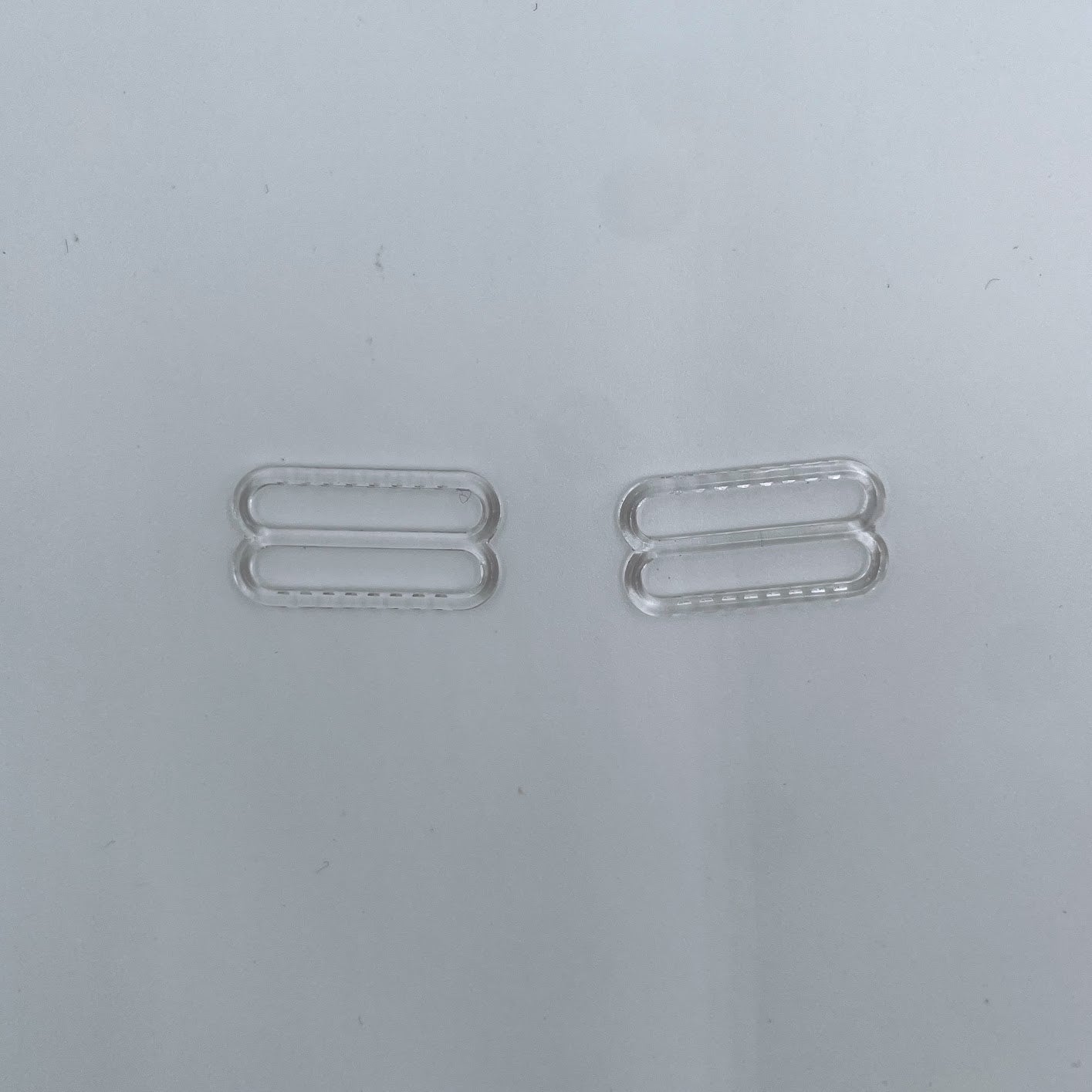 Flexible Plastic Rings and Sliders for 20mm Bra Elastic - per Pair