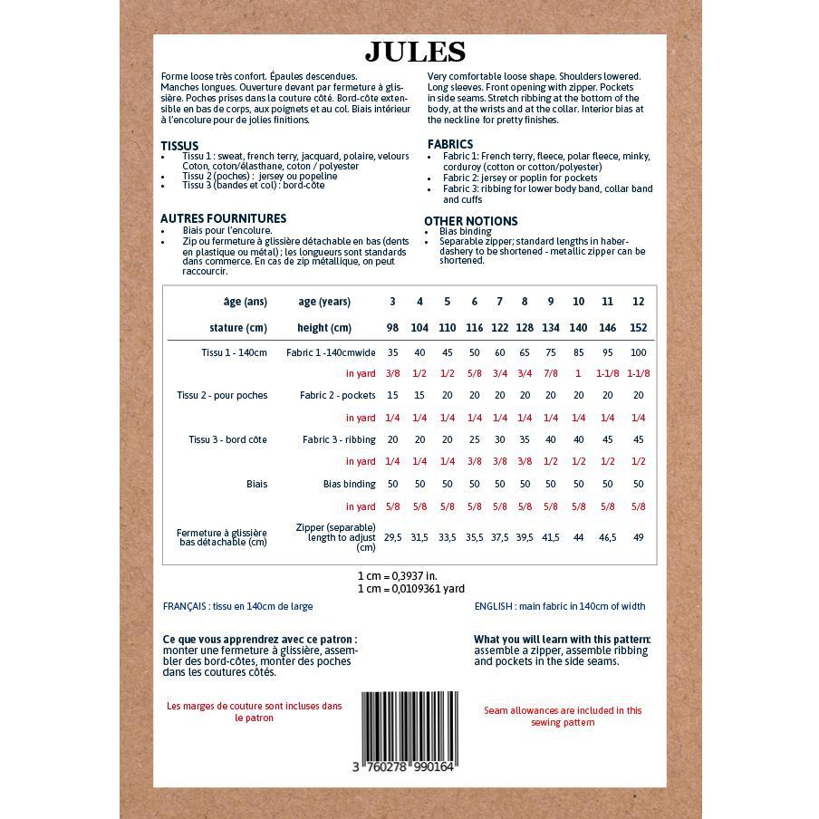 Ikatee - JULES Sweat Bomber - Kids 3-12Y - Paper Sewing Pattern