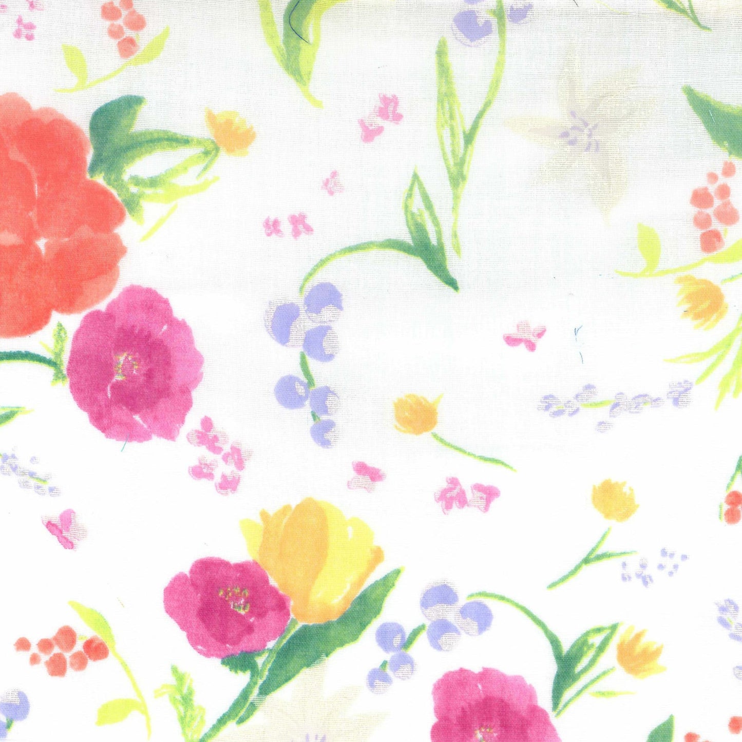 nani IRO - Rakuen - A - White and Pink - Double Gauze Fabric