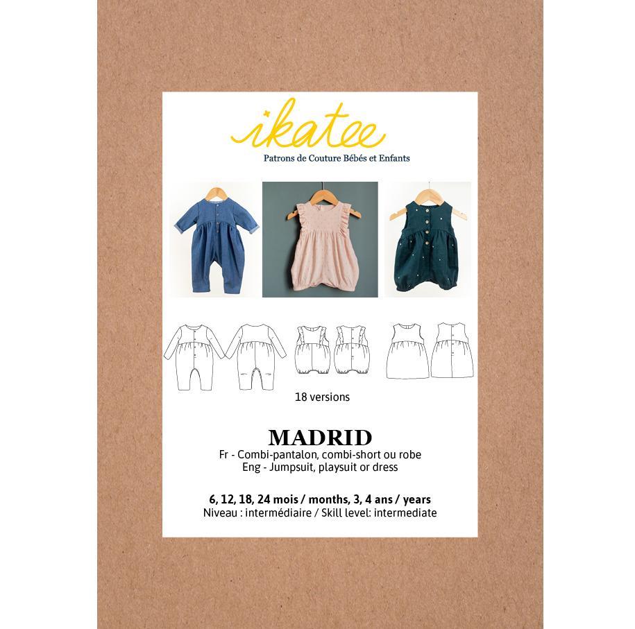 Ikatee - MADRID Jumpsuit/Playsuit - Babies 6m-4Y - Paper Sewing Pattern