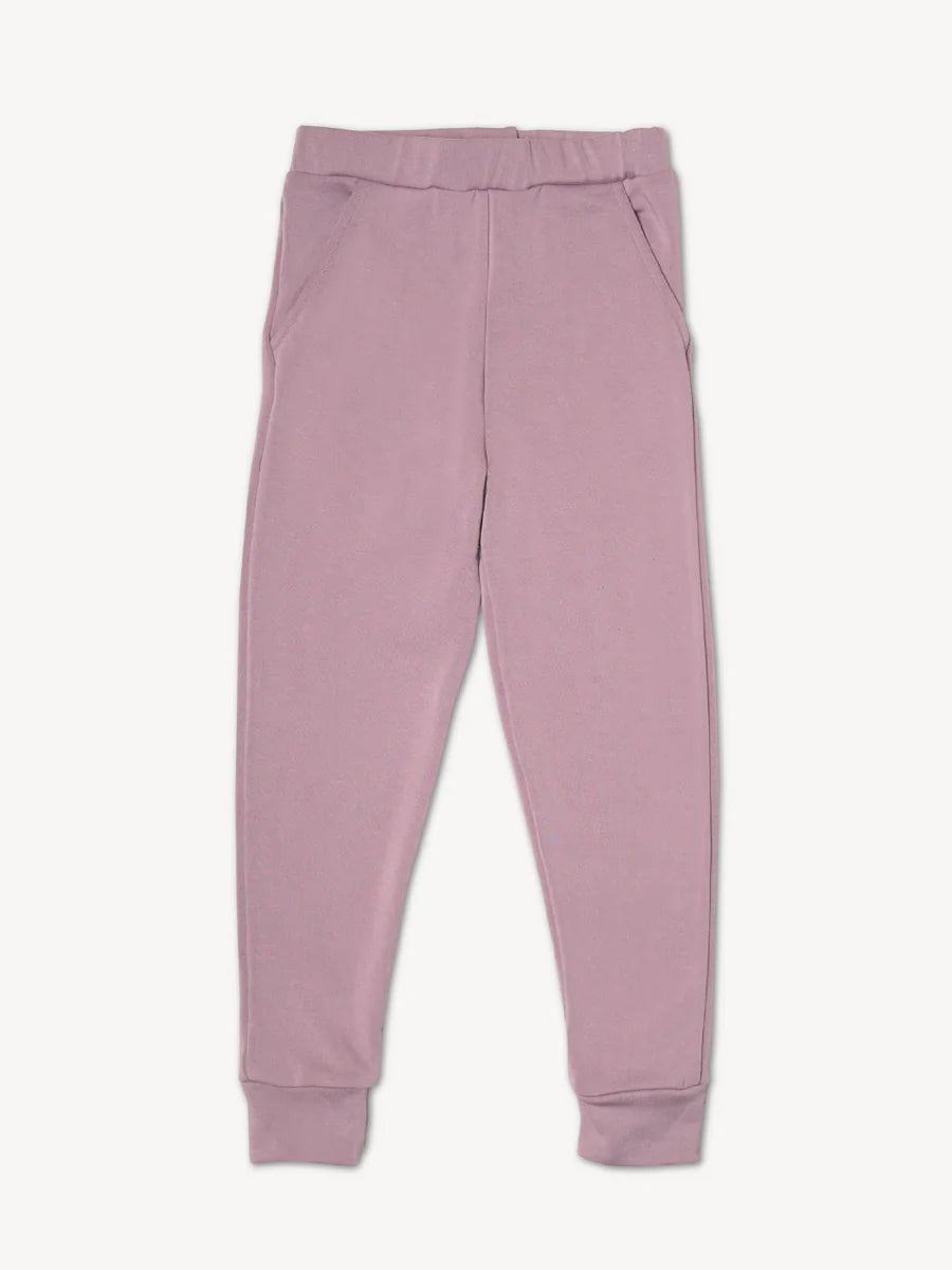 Bamboo Stretch Sweater Fleece Knit - Elderberry - Deadstock - 350gsm