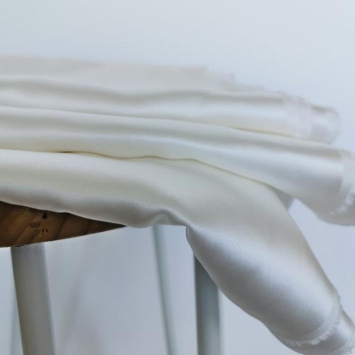 Silk Charmeuse - Off White - PFD Natural - 16 Momme - 54"