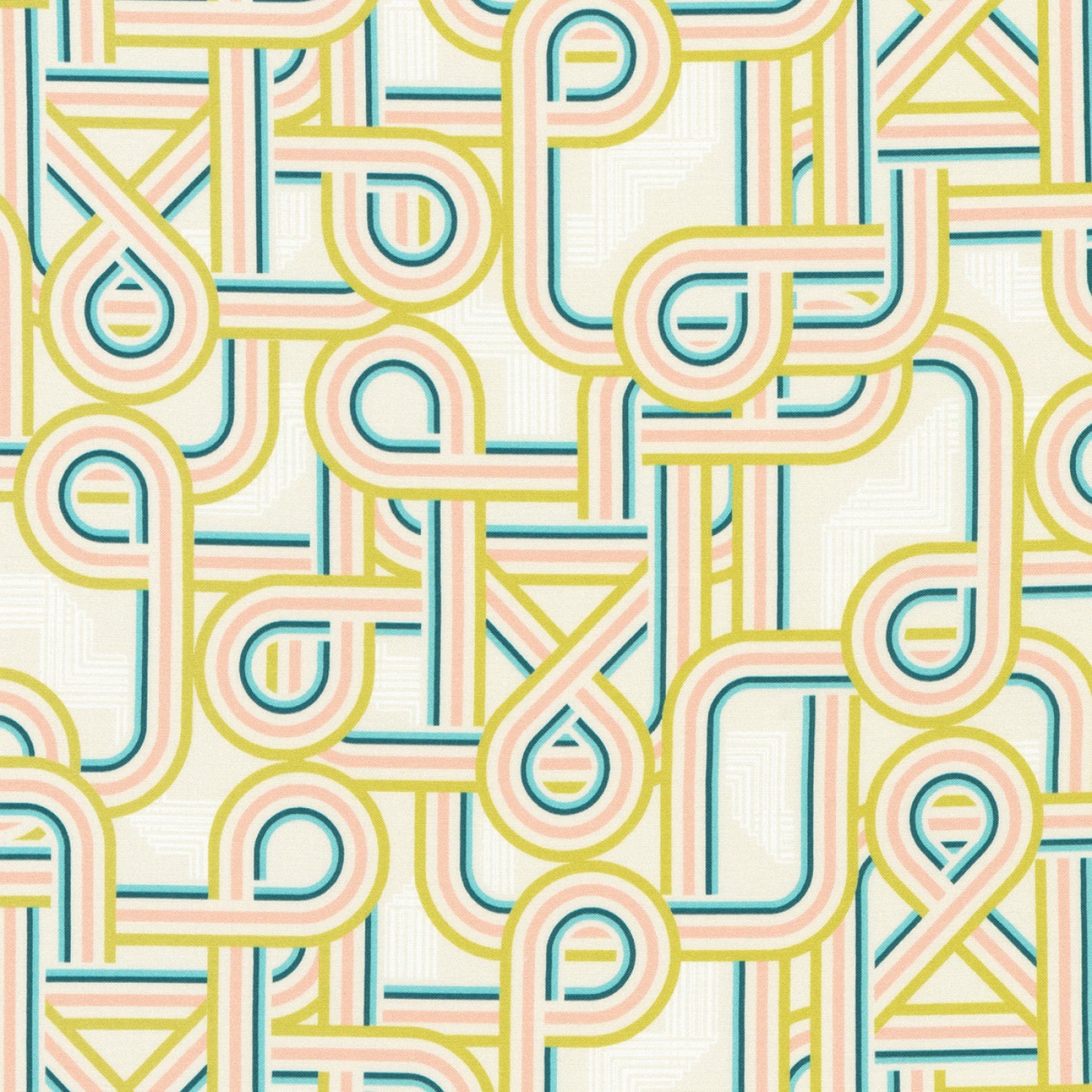 Wilshire - Lines - Cream - Wishwell - Digital Print - Cotton Fabric