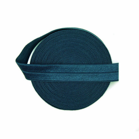 15mm (5/8") Fold Over Elastic FOE - Teal