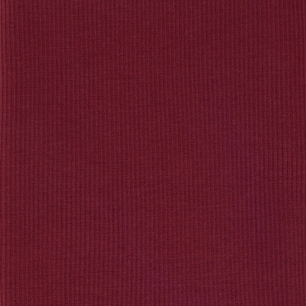 Bamboo Cotton Rib 2x2 Burgundy