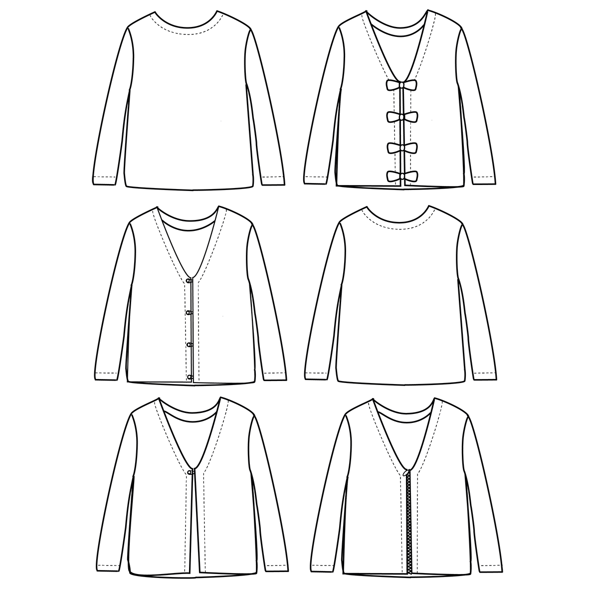 Ikatee - MASHA Adult cardigan/sweater - 34/46 - Paper Sewing Pattern