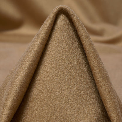 100% Brushed Cashmere Coating - Camel - Designer Deadstock