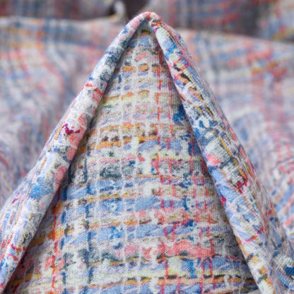 Cotton French Terry - Plaid - Designer Deadstock