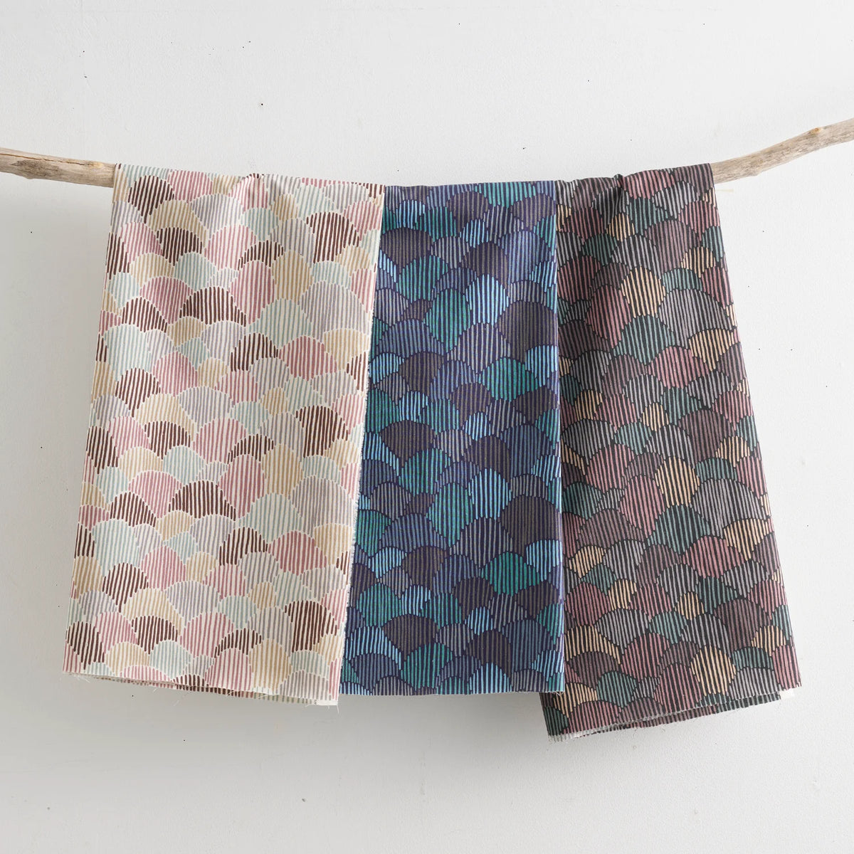 Pathway by Bookhou - Scallops - 3C - Cotton Linen Sheeting Fabric