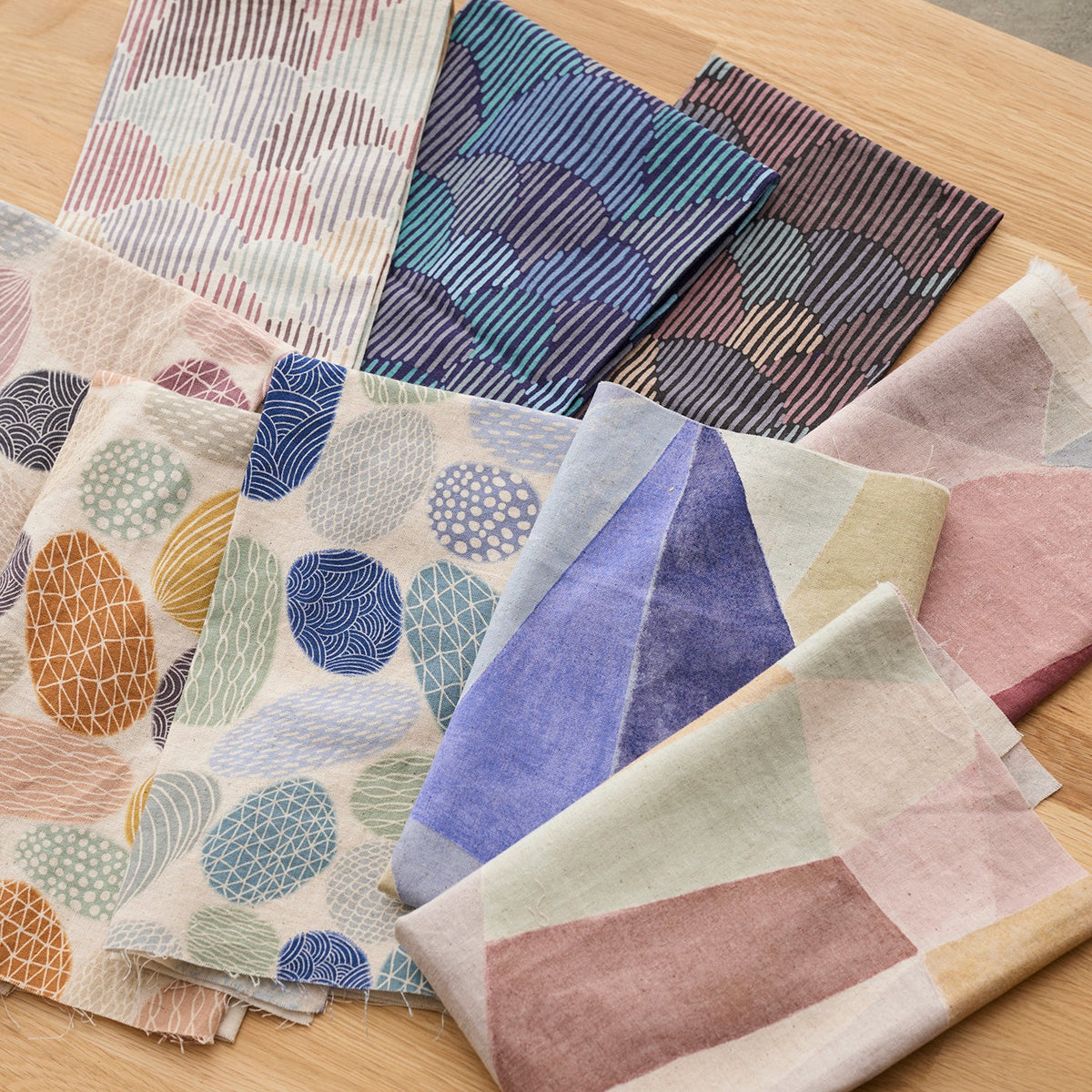 Pathway by Bookhou - Shapes - 2A - Cotton Linen Fabric