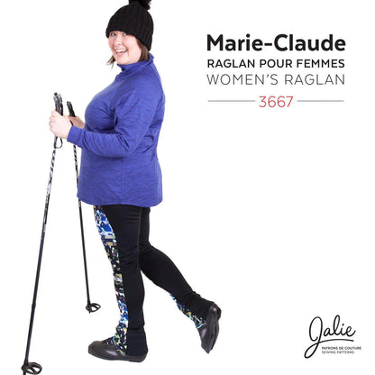 Jalie - 3667 - MARIE-CLAUDE Raglan Pullover