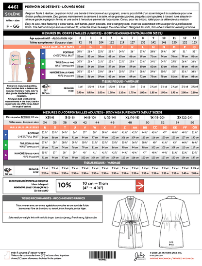 Jalie - 4461 - Solene Lounge Robe