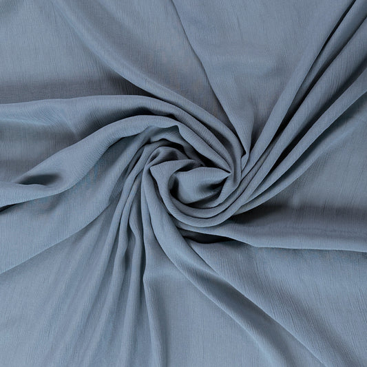 Dusty Blue - Crinkle Yoryu Viscose