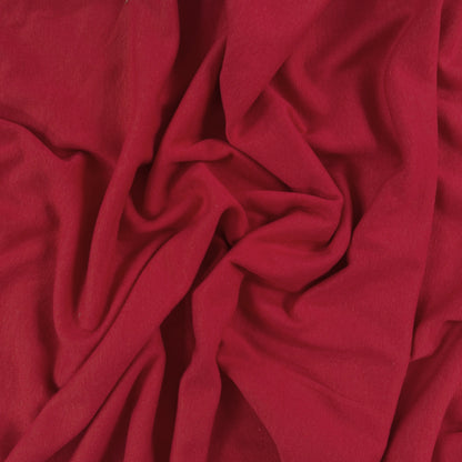 Bamboo Cotton 1x1 Rib Knit  - Red - Deadstock
